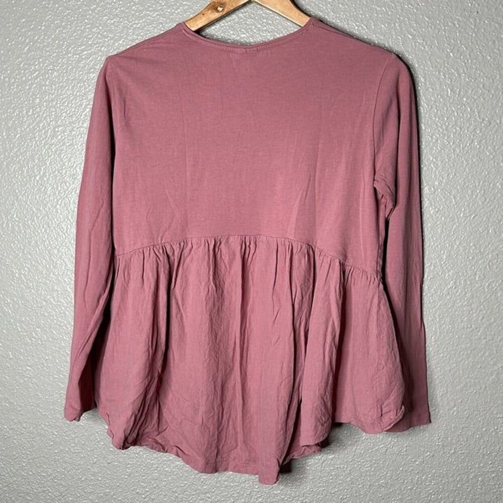 Zara Girls Long Sleeve Pink Top - Picture 4 of 4